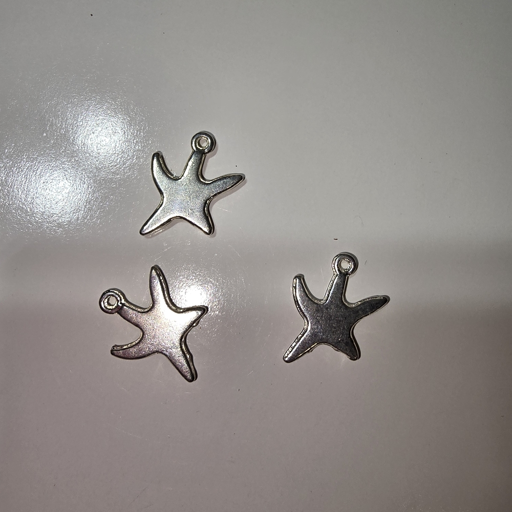 Silver Starfish Charm Pendant